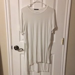 BRANDY MELVILLE white crop shirt